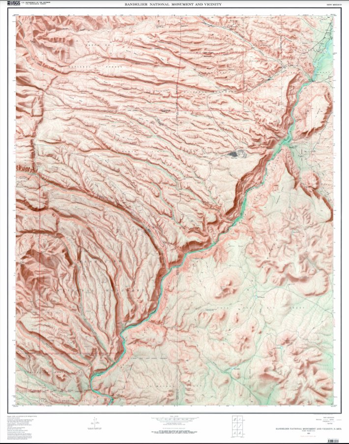 USGSstore's tweet photo. It's #FreeMapMonday! Retweet and follow us for a chance to win the map of Bandelier National Monument, NM!

#USGSStore (U.S. residents only) https://t.co/nsWSTyhMXd