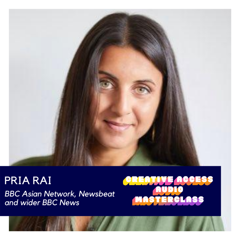 _CreativeAccess's tweet photo. 🚨 THIS THURSDAY 🚨
Join us for our #AudioMasterclass with @Radiocentre, discussing all things audio & getting into the #MediaIndustry ✨ Ft. Guest panellist, @bbcasiannetwork’s @PriaRai!
Tickets FREE ➡️ https://t.co/dMH5rqSHi7
#CAMasterclass #MediaCareers #AudioCareers https://t.co/PL7G4DCyMV