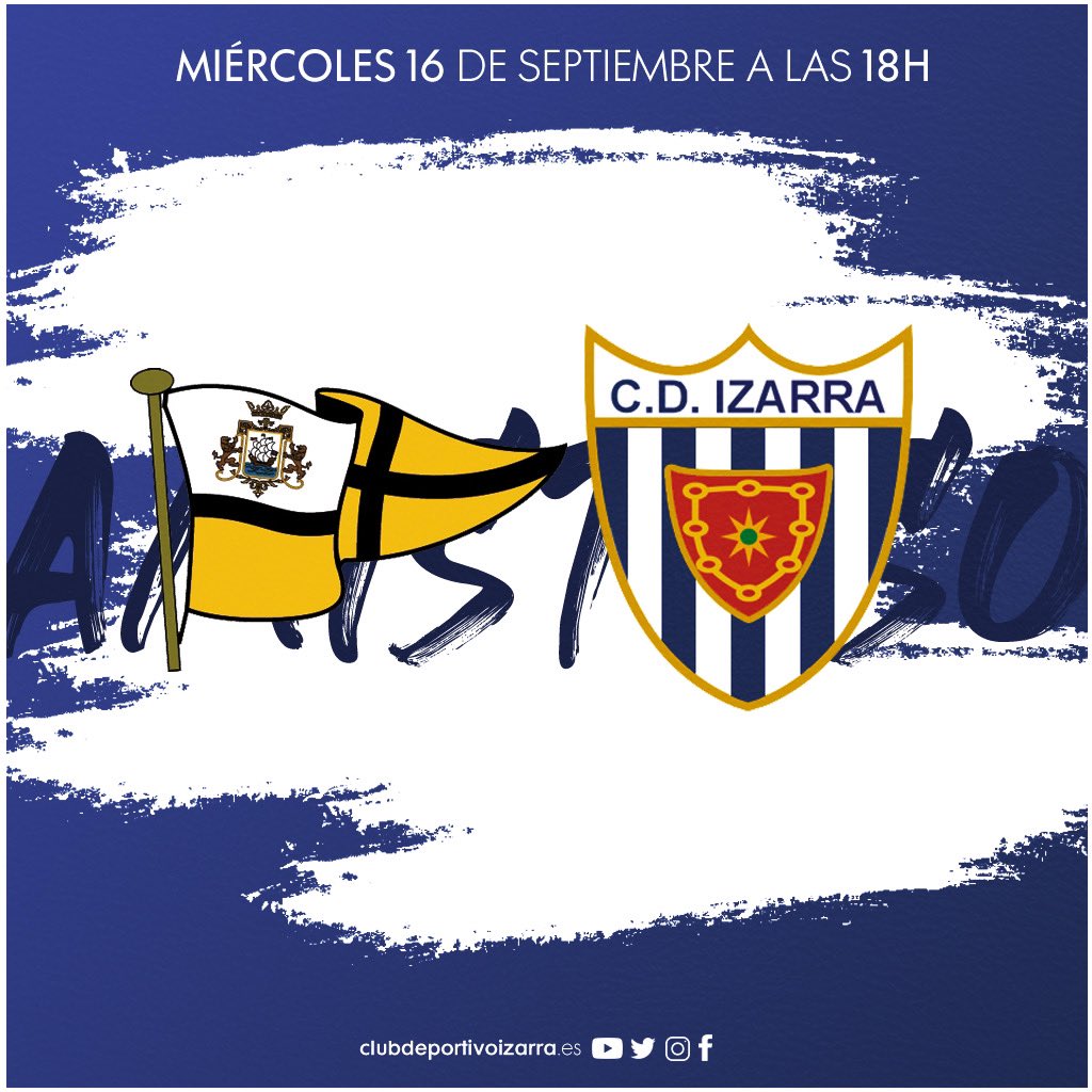 AMISTOSOS 📆| ¡Comenzamos una semana en la que tendremos nuestros 2 primeros amistosos! Comenzaremos este miércoles.

🏆 Partido amistoso
📆 Miércoles 16 de Septiembre 
⏰ 18:00 horas
🏟 Rivas
📍 Portugalete 
🆚 <a href="/clubportugalete/">Club Portugalete</a> 
#⃣ #PortugaleteIzarra 

#PretemporadaCDI 🔵⚪