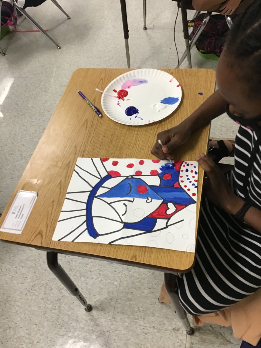 We are learning new ways to do things in art class! Minimal flat surfaces for paint distribution? The floor works! Disposable q-tips vs. paintbrushes- yes please! Excellence is still achievable with a little improvising! #wegotthis #BecauseofArtsEd #BCSFineArts #BEStlife #smART