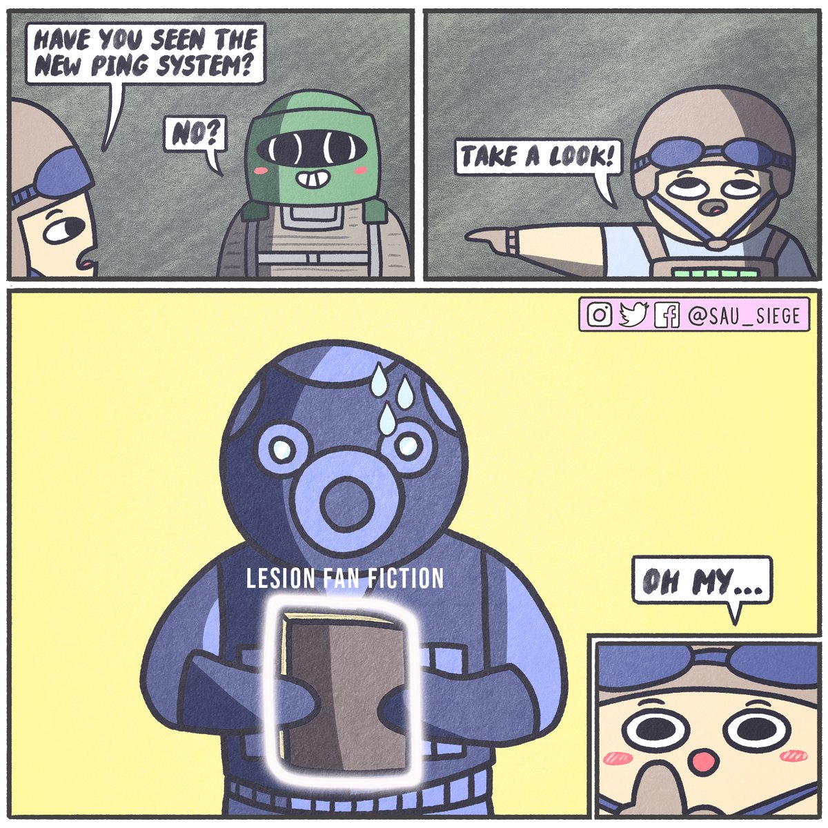 SAU_SIEGE's tweet photo. TMI 😳 Thoughts on the new ping? #RainbowSixSiege https://t.co/TOrpjombYe