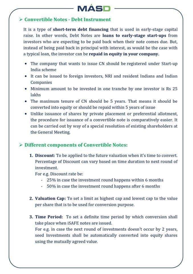 How start-ups can raise investment without worring about valuation?
For full article visit our website: masd.co.in/resource/Blogs…

#incometax #taxes #tax #startups #business #gst #accountant #valuation #discount #taxprofessional #debtfinancing #investment #financial