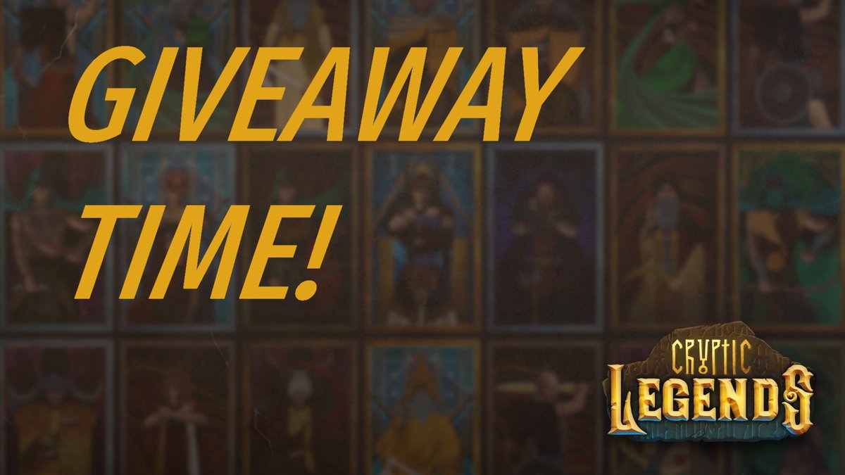 crypticlegends1's tweet photo. Giveaway starts today (14/9), and in the next 72 hours:
👉Follow us
👉RT this tweet
👉Tag a friend in RT
And you may WIN a card pack!
#crypticlegends #giveaway #blockchain @aeternity #blockchaingames #BlockchainGames #CryptoGames #Presale #crypticlegends #indiewatch #gamedev https://t.co/s3Zp8Etbme