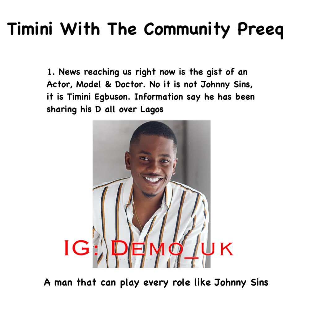 Summary Of Timini, Lydia & Toju Gist- THREAD