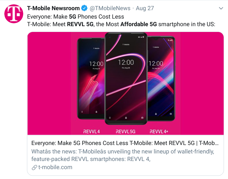 My current exp w/  @Tmobile. A thread:I bought 2 of our fam lines  #Tmobile Revvl 5G's, "the Most Affordable 5G smartphone in the US".Then found out ONLY  #Tmobile currently has screen protectors & cases for the Revvl 5G, at "premium" prices. 2 FILM not glass style for $50+1/?