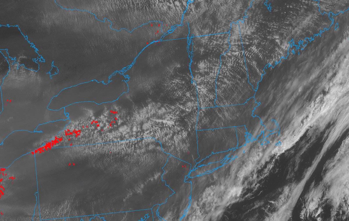 Noticed the milky haze above the alto-cumulus clouds this afternoon? That's smoke stemming from the western U.S. wildfires. This can also be seen on visible satellite.