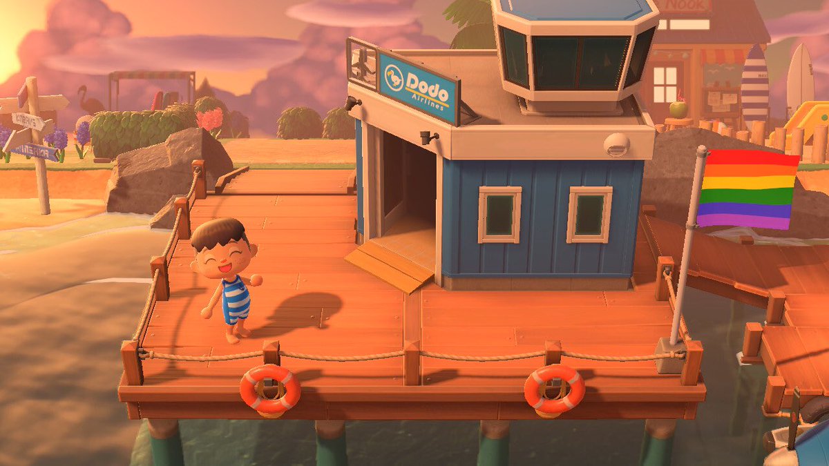 Helloimwild's tweet photo. Cette année, j'ai succombé au plaisir
 de la vie insulaire dans #AnimalCrossing. Ce jeu est devenu mon petit moment de détente quotidien. 🏝 Après une bonne centaine d'heures passées à agrémenter mon île, j'avais envie de vous en partager quelques photos. #ACNH https://t.co/nmJyl66E65