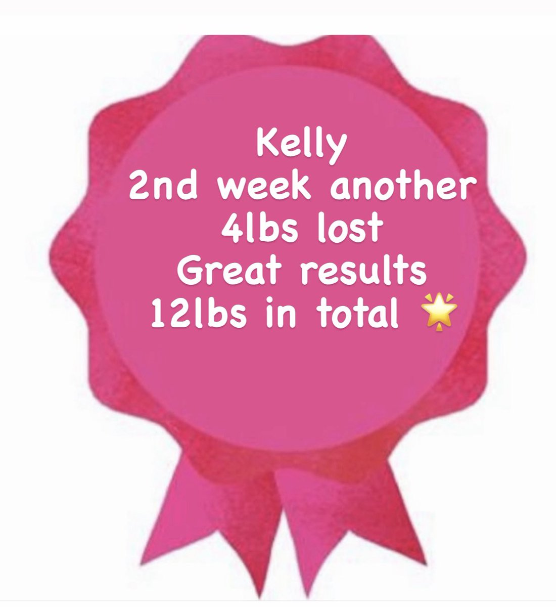 2 weeks 12lbs lost. Why don’t you give me a call to start your weight loss journey like Kelly 💕