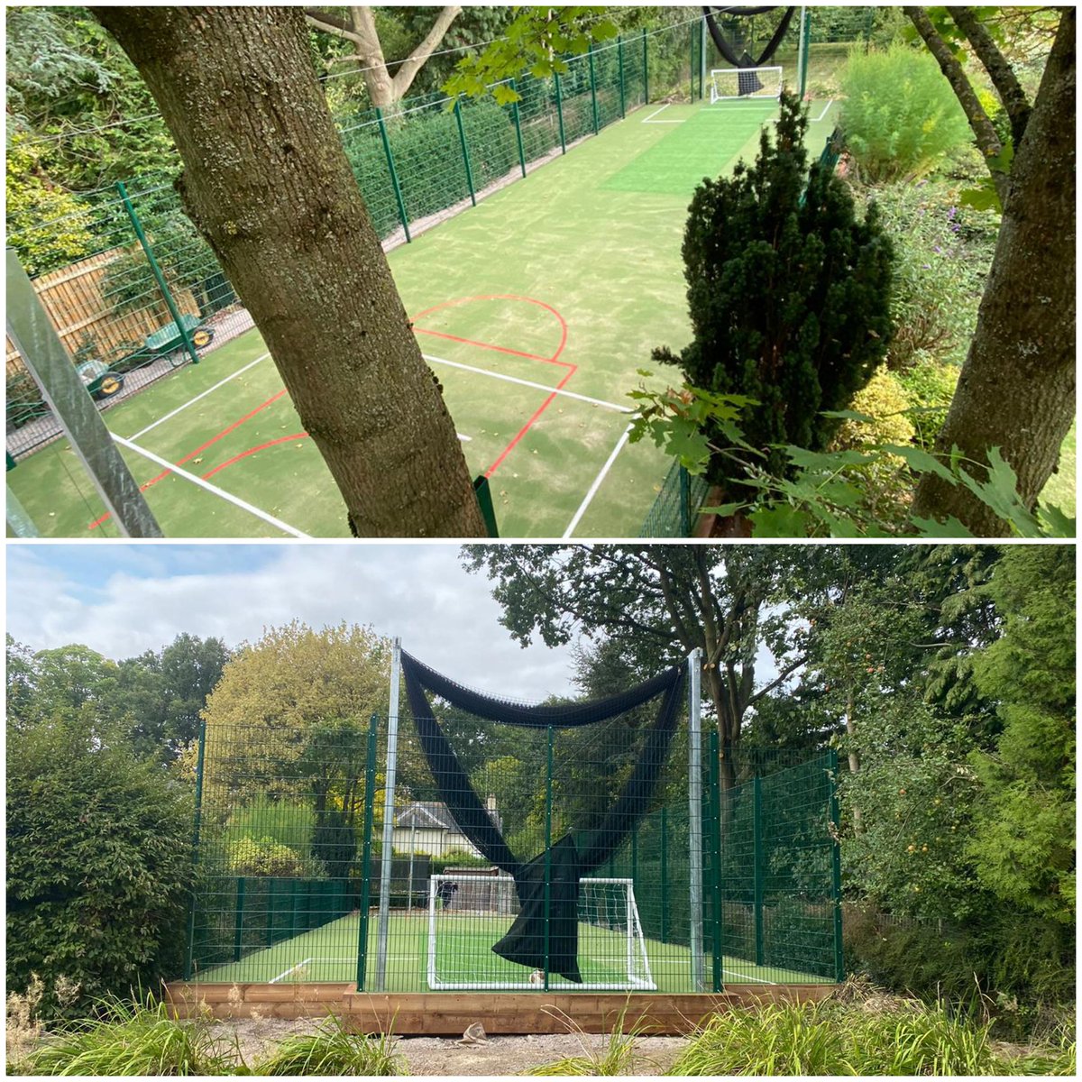 DurantSports_'s tweet photo. Recently completed kick about area and cricket net for a domestic client. https://t.co/E1TcZ9rfnc