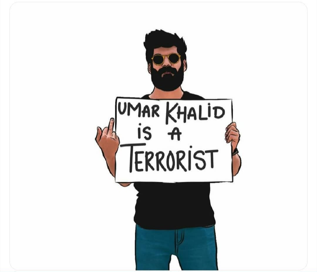 If they says:- #IStandWithUmarKhalid 
Me replied them:- #उमरखालिद_समर्थक_आतंकी_है