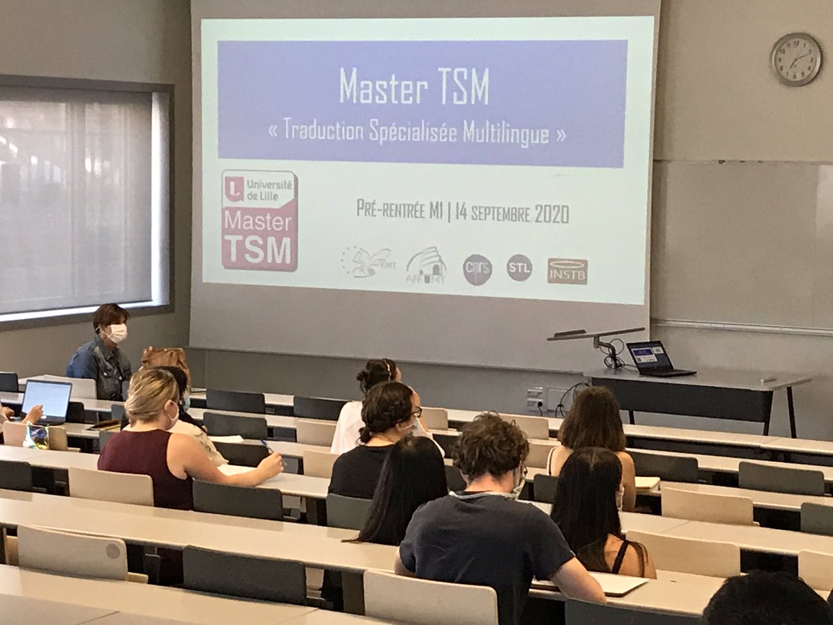 Master_TSM's tweet photo. #Prérentrées  😷

Aujourd’hui avaient lieu les réunions de prérentrée des étudiant.e.s TSM #ULille. Certes, les conditions sont particulières, mais rien n’arrête l’aventure TSM 💪
Bonne reprise à tou.te.s ! https://t.co/1SkHlNjhiN