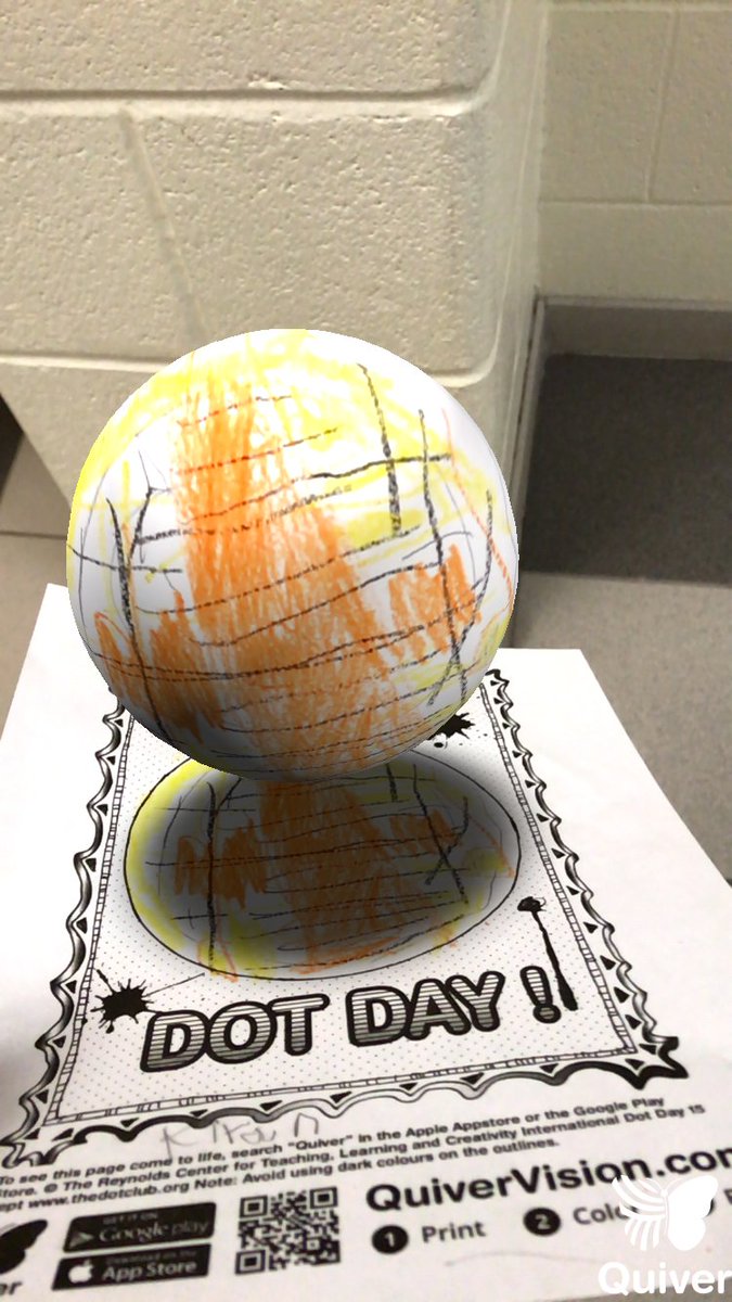 MmeChinFSL's tweet photo. Today we learned about the value of perseverance through Vashti and her struggles when we read #thedot. We made our own dots using the #Quiverapp. Everyone had so much fun learning how to name their colors, and #yrdsb @MJPSyrdsb #learningthroughthearts #InternationaDotDay https://t.co/qgUJLt9Qai