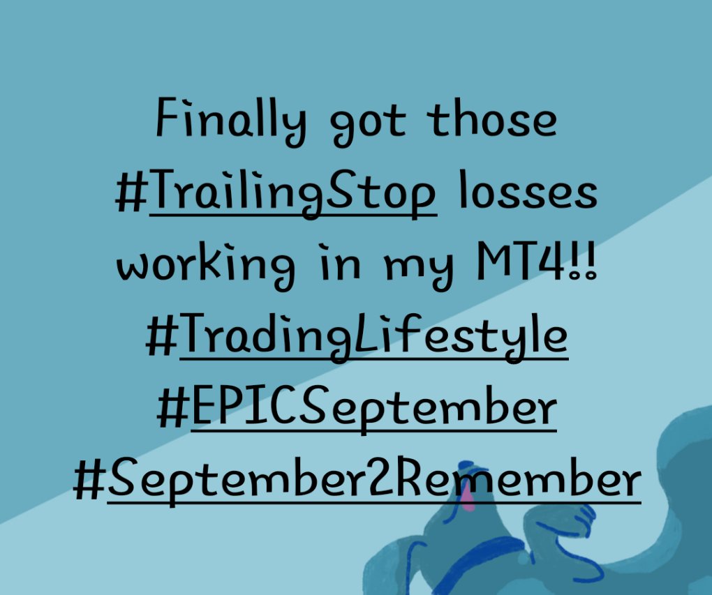 cecesdoneit's tweet image. Finally got those #TrailingStop losses working in my MT4!! #TradingLifestyle #EPICSeptember #September2Remember