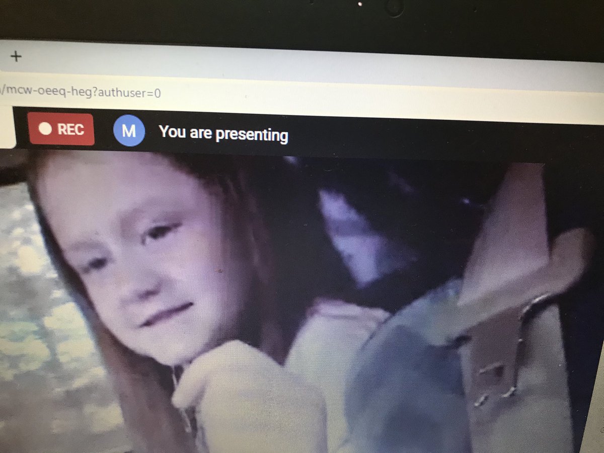 Look at my dedicated student taking her computer with her on her way to practice being a flower girl for a Saturday wedding. She didn’t want to miss class!#wegotthis #pridein5 ⁦<a href="/hecorleyelem/">H.E. Corley Elem</a>⁩