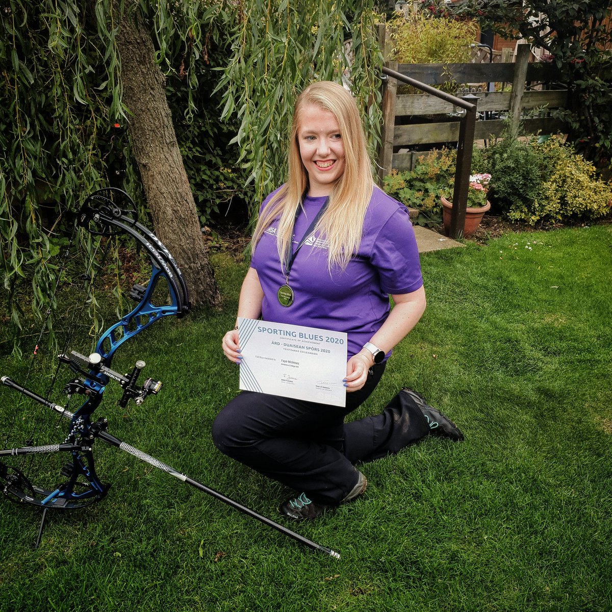 Faye_mcinnes's tweet photo. Chuffed to have received a sporting blue for archery at UHI Inverness https://t.co/TJTNcMN6JW