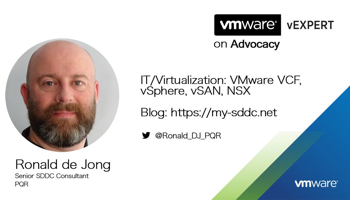 Ronald_Nutanix's tweet photo. Some impressive new features around @VMware #vSphere, #vSAN and #VCF around the corner. Read all about it:

(I feel like a newspaper salesman from the 1920's ;)):

https://t.co/Hfgxpk3E7N https://t.co/suMIm9r1X4
