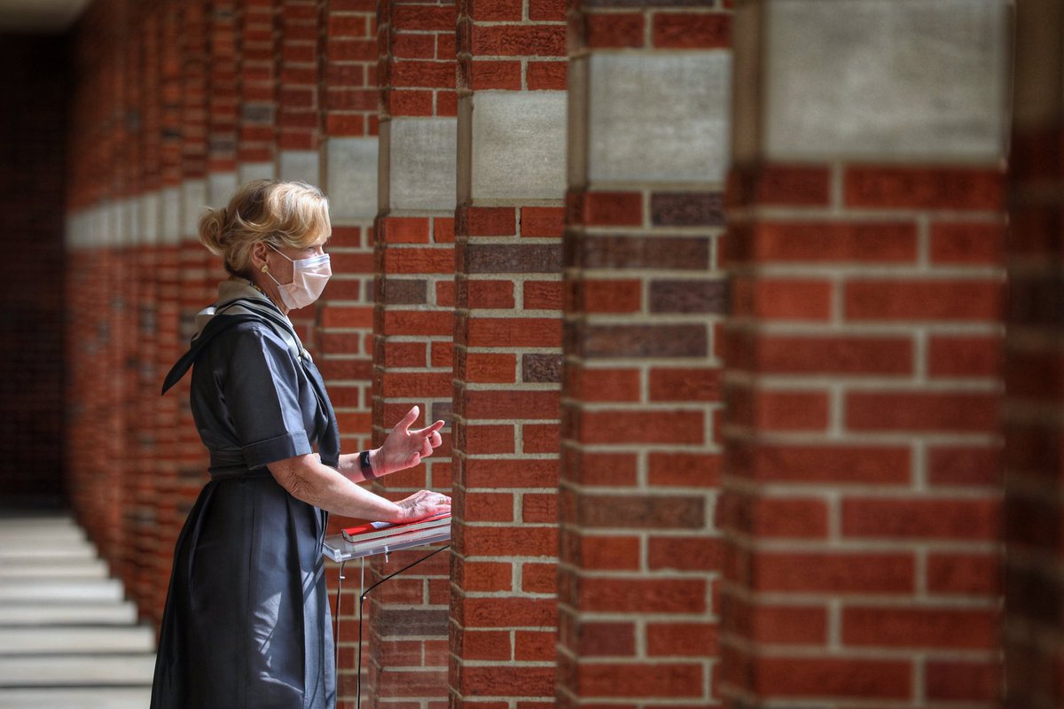 We were honored to host Dr. Deborah Birx, coronavirus response coordinator for the <a href="/WhiteHouse/">The White House</a>, on our campus today. Dr. Birx met with campus leaders and health professionals to discuss our reinvented operations.