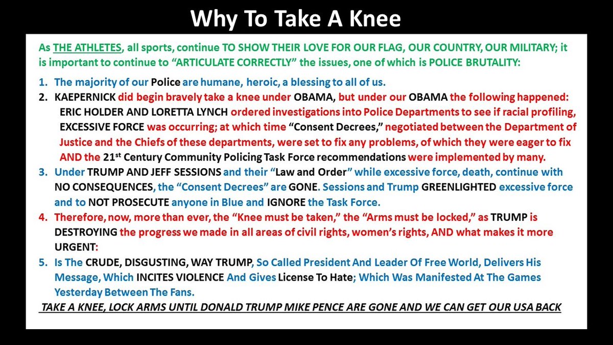 rr7lv's tweet photo. @NFL to all of you who are human(e) and #TakeAKnee #lockarms STAND UP FOR #BlackLivesMatter , WE ARE PROUD THAT THE AMERICAN Sports Pastimes USE THEIR PLATFORM FOR #JUSTICE #GoodTrouble in addition to all of their philanthropic generous work to help their communities! #NFLKickoff https://t.co/A6wTTevG9Z
