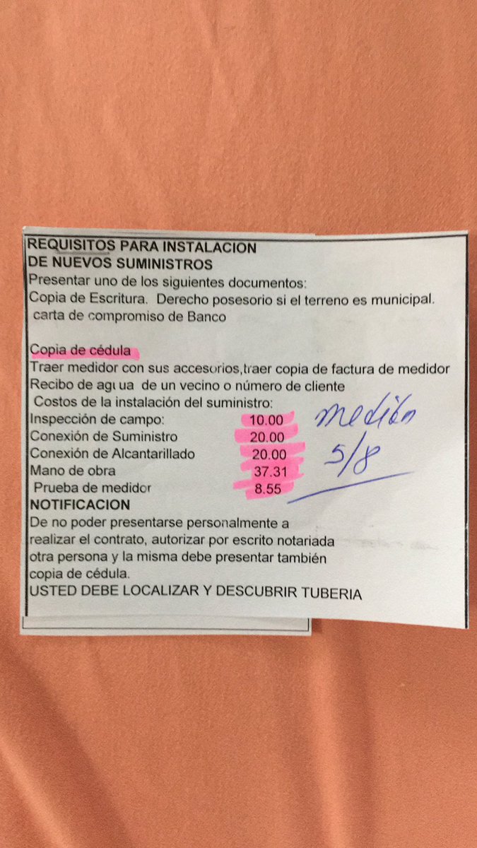 Rene1602's tweet photo. En serio hay que pagar todo esto para que el @IDAANinforma te ponga agua? Puedo entender el tema de que debes comprar tu propio medidor, pero pagar $95.86.
@tvnnoticias @NitoCortizo @rpctvpanama @TReporta @CoCoas_net @DiaaDiaPa 
Pudiera alguien explicar porque debo gastar $100.00 https://t.co/Hi9RcaIU0I