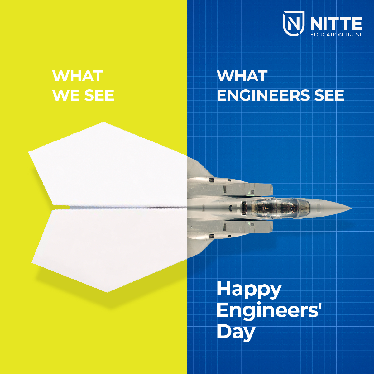 aboutnitte's tweet photo. Here's to all the engineers at Nitte who aim to experiment, innovate and create things that will empower us and benefit our society!
Nitte wishes its students a Happy Engineers' Day!
#Nitte #EngineersDay #Nitteinspires #NitteStudents #NitteAlumni #NitteLife #NitteUniversity https://t.co/rRewV9J61p