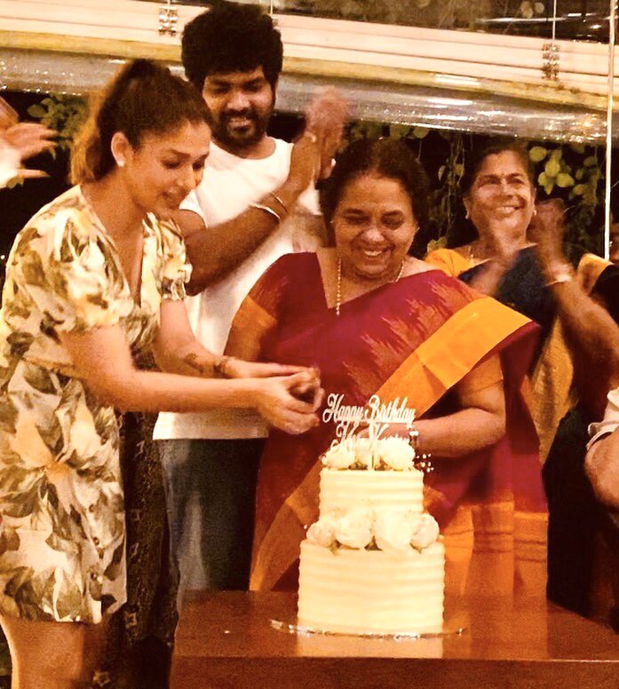 NayantharaU's tweet photo. Happie Birthday 🎂 to the beautiful soul on earth Amma. God Bless 🙏🏻#HappyBirthdayAmma https://t.co/2peIVPcgs5