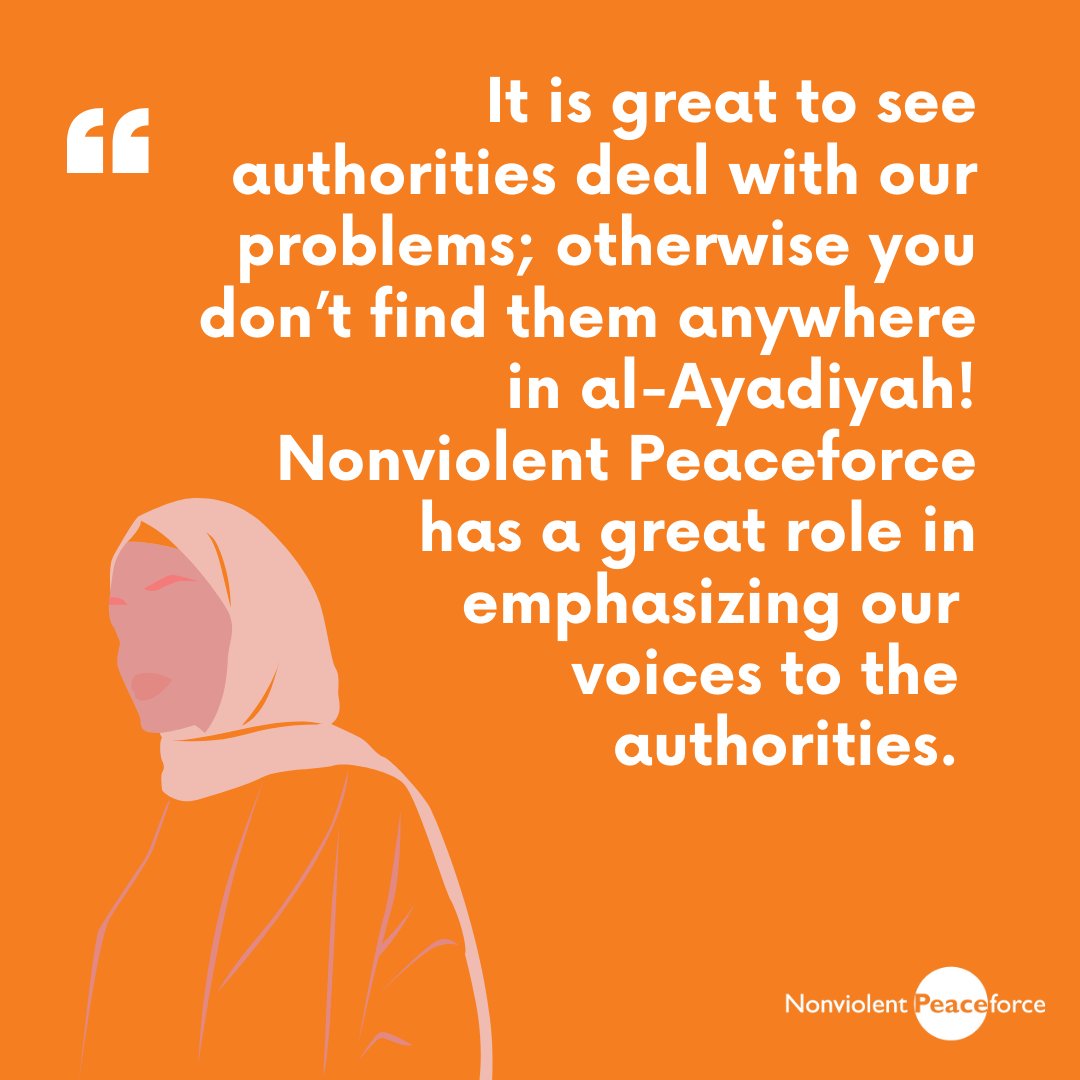 Peaceforce's tweet photo. “It is great to see authorities deal with our problems; otherwise you don’t find them anywhere in al-Ayadiyah! NP has a great role in emphasizing our voices to the authorities!"
Read more on NP's work on the peace process in #alAyadiyah and #Telafar👉 https://t.co/HKelXPENZV https://t.co/CQeTTAd9qr
