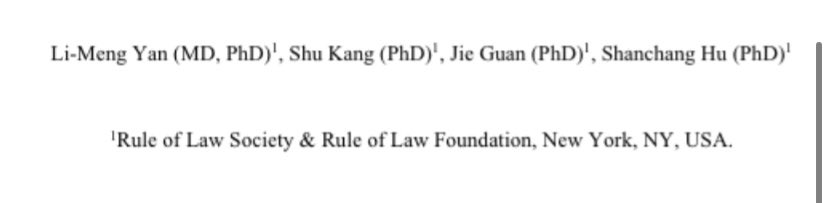 ElResisto's tweet photo. Dr. Li-Mang Yan appears to be funded by the Rule of Law Society, a group started by Steven Bannon and Chinese fugitive billionaire Guo Wengui https://t.co/JytjcHTmy7
