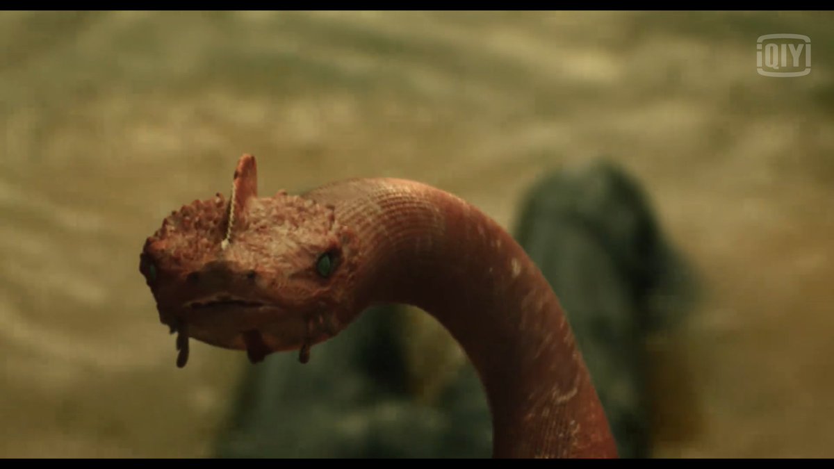 I only ever read abt her death, but to see how Xiao Ge basically waited for d snake to be a threat to Wu Xie before killing it is so in-character. I love this snake so much what is your name baby can I adopt you?  - ALSO I MAY HAVE CAUGHT JUNJIE'S STUNT DOUBLE'S FACE I CRY