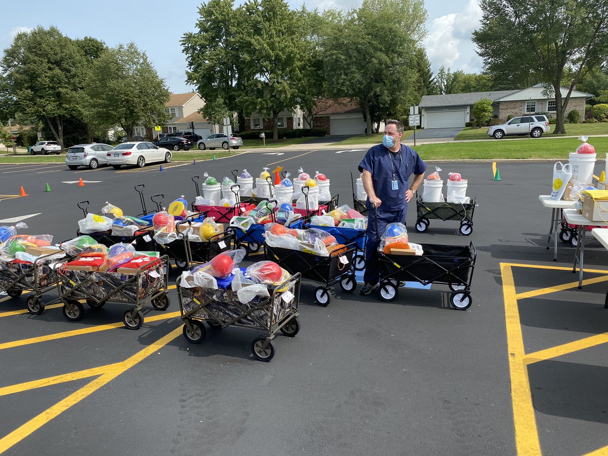 MrsKDolan3's tweet photo. When kids can’t come to the school,  we bring the school to the kids! #inspire96 @MrHanrahan96 https://t.co/Z72aFwBwvm