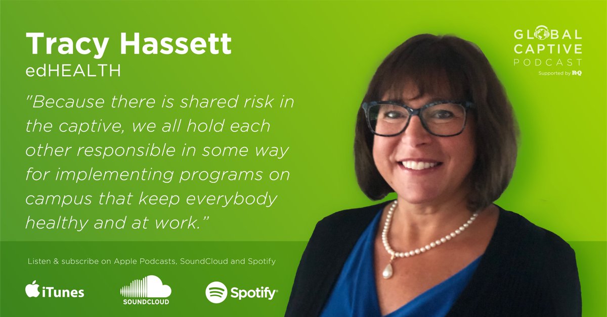 Listen to <a href="/CaptivePodcast/">🎙 Global Captive Podcast 🎙</a>'s Richard Cutcher and edHEALTH's Tracy Hassett to learn about #captiveinsurance and why edHEALTH was formed for #highered  globalcaptivepodcast.com/gcp38