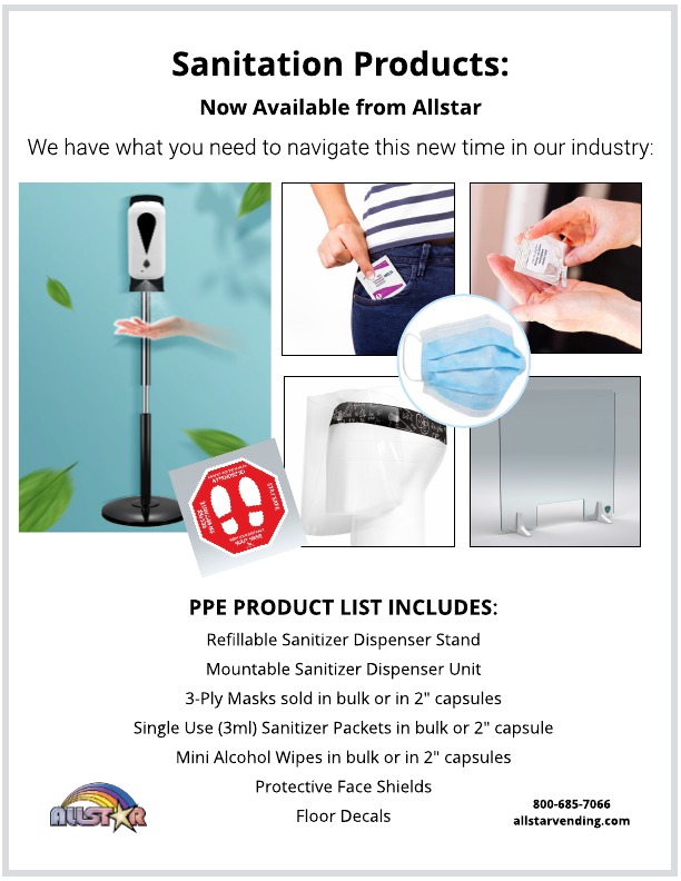 AllstarVending's tweet photo. Our customers LOVE our Refillable Hand Sanitizer Dispenser and Stand! It is completely contactless due to a built-in infrared sensor. 

#sanitizerstand #ppeproducts #ppesupplies #ppeequipment #staysafe #handsanitizerdispenser #handsanitization #washyourhands #facemask #faceshield https://t.co/9RWxTo9B5K
