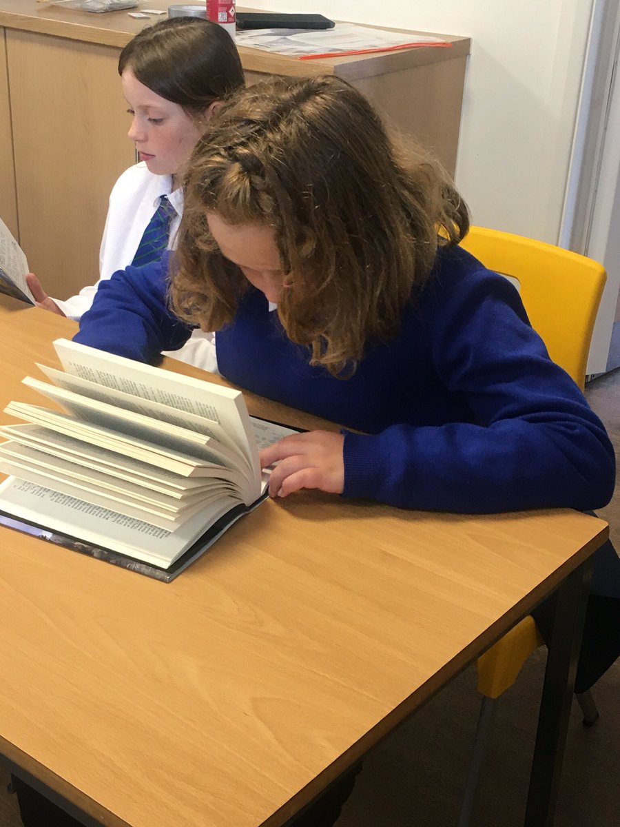It’s so great having such a range of different types of books. These boys are engrossed in an encyclopaedia of mythology, a graphic novel about dinosaurs and a fantasy novel!