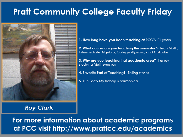 prattcc's tweet photo. This week's #FacultyFriday features Roy Clark.
#GoBeaverNation #PrattCC #damgoodfuture https://t.co/ubbPGiO6oK