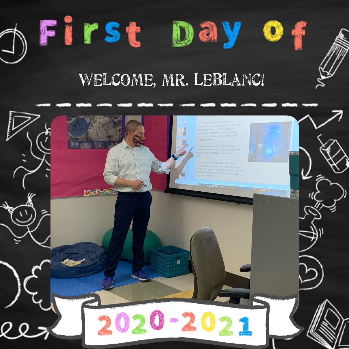lisahughes196's tweet photo. Shout-out to @chrislb104 who hit the ground running day 1! Loved visiting! Welcome to EG! @dtober9 @ameyer1026 @EGPSAsstSuper #WeKeepTeaching #Back2SchoolRI #Welcome https://t.co/S3d7OxiXM6