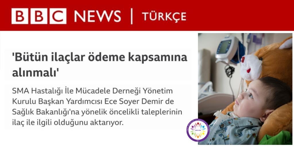 turkiyesmavakfi's tweet photo. Yönetim Kurulu Başkan Yardımcımız Ece Soyer Demir 'BBC Türkçe' ile röportaj gerçekleştirdi. #sma #smader #smadernek #spinraza #nadirhastalıklar #smafarkındalık #smafarkındalıkayı https://t.co/llup20Vv9s