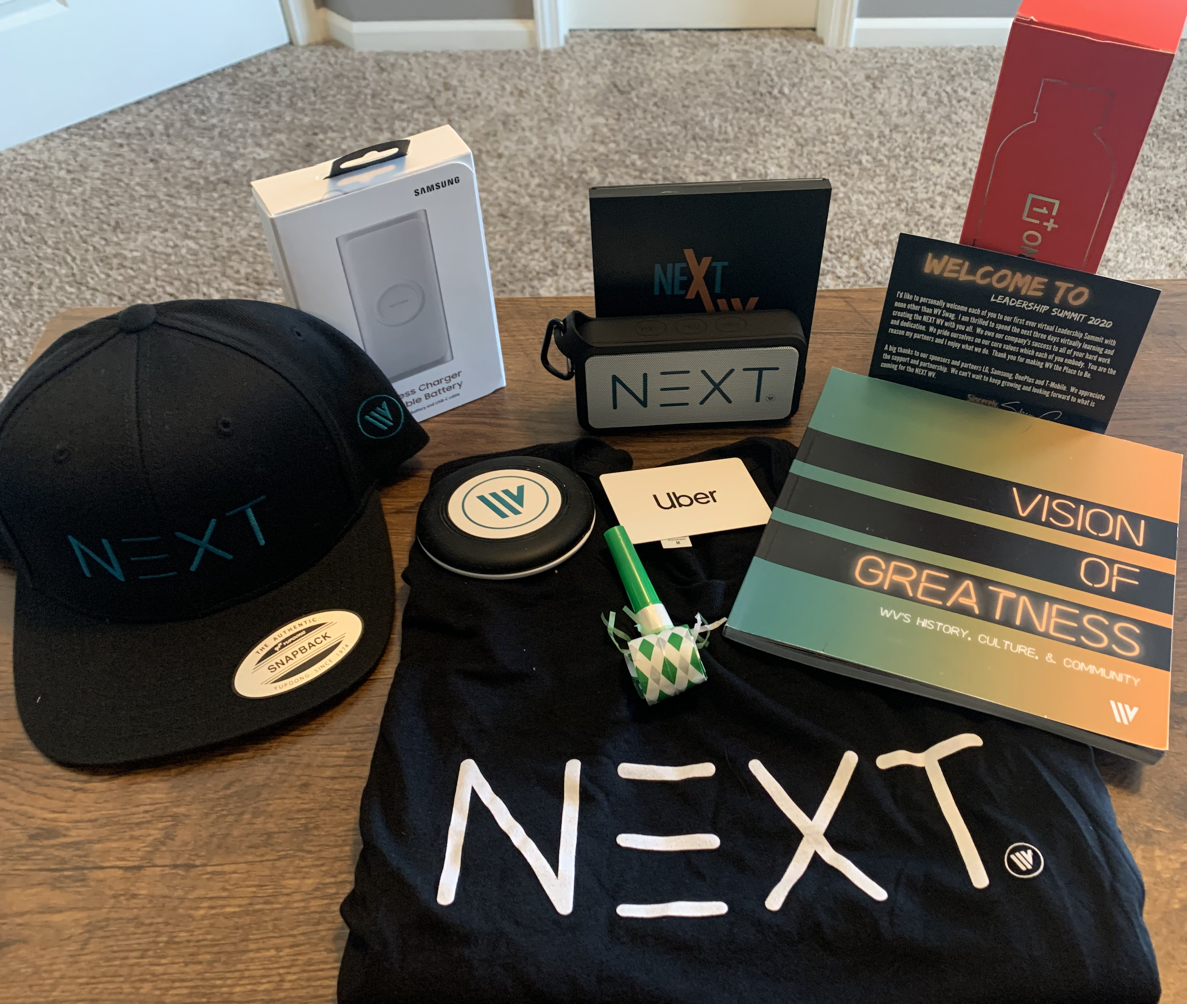 T-Minus 1 Day until the <a href="/WirelessVision/">Wireless Vision</a> 2020 Virtual Leadership Conference!   SWAG Box received and ready to rock!  Looking forward a great week with all our leaders! <a href="/thatsammori/">Saber Ammori</a> <a href="/aarontubbs_/">Aaron Tubbs</a> <a href="/SByrneDoyle/">Byrne Doyle</a> <a href="/JRojas537/">Juan Rojas</a>   <a href="/Monie0505/">Monica Arafat</a> #NextWV <a href="/EdStald/">Ed S</a> <a href="/FirestoneJosh/">Josh Firestone</a>