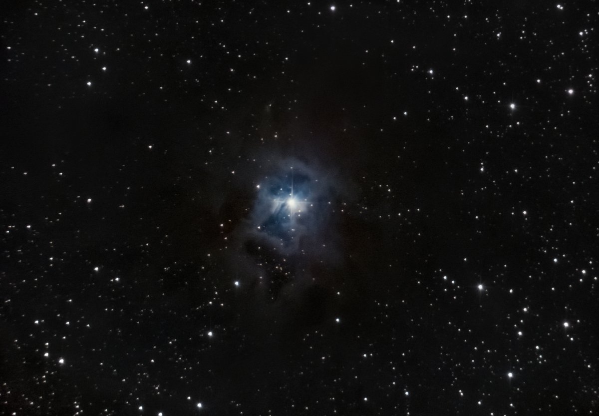PlanetariumCT's tweet photo. The Iris Nebula, taken by Elliot Severn in Meriden on Saturday night.
The Iris Nebula is a bright reflection nebula in the constellation Cepheus. The nebula is illuminated by a magnitude +7.4 star designated SAO 19158. It lies 1,300 light-years away and is six light-years across. https://t.co/8YyDWBXF22