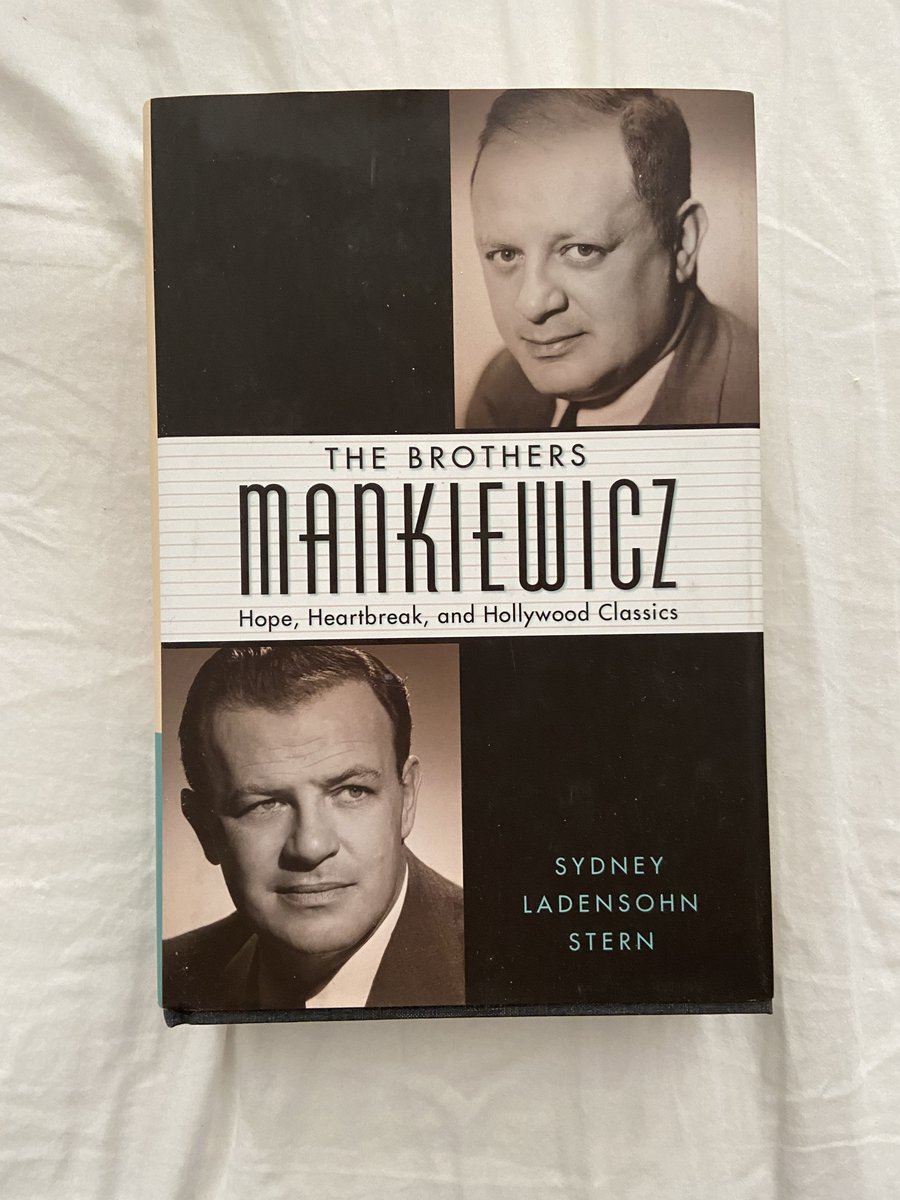 Next up,  @sydney_stern's THE BROTHERS MANKIEWICZ. This one packed an emotional wallop I wasn't expecting. The career detail is aces, but it's also so sensitive about sibling dynamics, alcoholism, and how hard it is to escape family patterns.