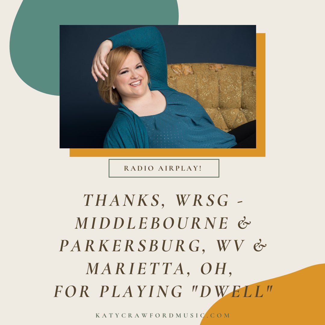 KTCrawfordMusic's tweet photo. Here’s another group of radio stations playing my song, #Dwell! Anyone in Middlebourne &amp; Parkersburg, WV and Marietta, OH, give WRSG (91.5 FM) a listen! Thanks, #WRSG!!!

#radio #radioairplay #musician #Music #Worship #worshipmusic #newmusic2020 #gospel #psalms https://t.co/a6Ks8lRlF3