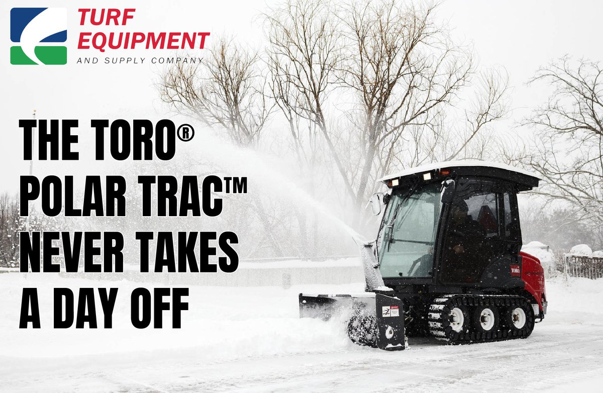 TurfEquipSupply's tweet photo. The Polar Trac system from @TheToroCompany never takes a day off! Contact your territory manager for more details. #snowweek2020 https://t.co/ISCcDrNZd2
