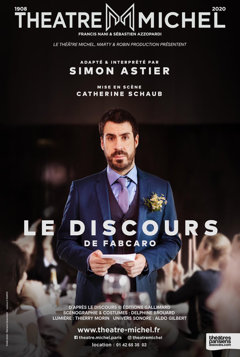 simonastierHC's tweet photo. J’ai la joie incroyable d’adapter et d’interpréter sur scène « Le Discours », roman du génial Fabcaro à partir du 3 décembre au Théâtre Michel. 

Les places ici: https://t.co/cdSm3eUVIe

Tres très hâte de vous voir. https://t.co/R0ii1kSyyy
