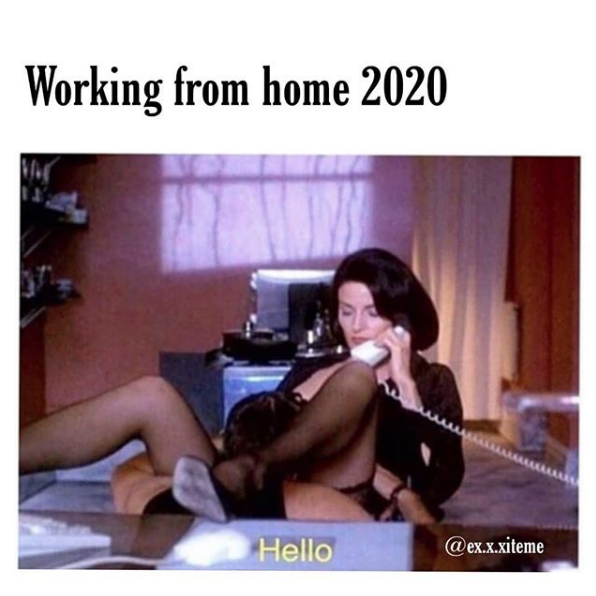 LoversPlayUSA's tweet photo. Add "great multitasker" to your resume! 😜

Repost from @ex.x.xiteme
.
.
#workfromhomememes #repost #adultsonly #adultmemes #nsfw #wfh2020 #workfromhome2020 #sexualmemes #sexymemes https://t.co/oLDNqQLoK2