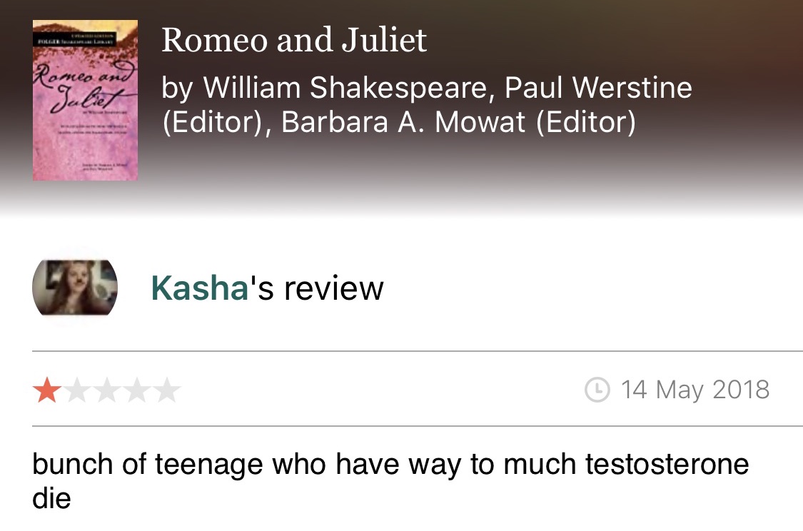 Romeo and Juliet by William Shakespeare