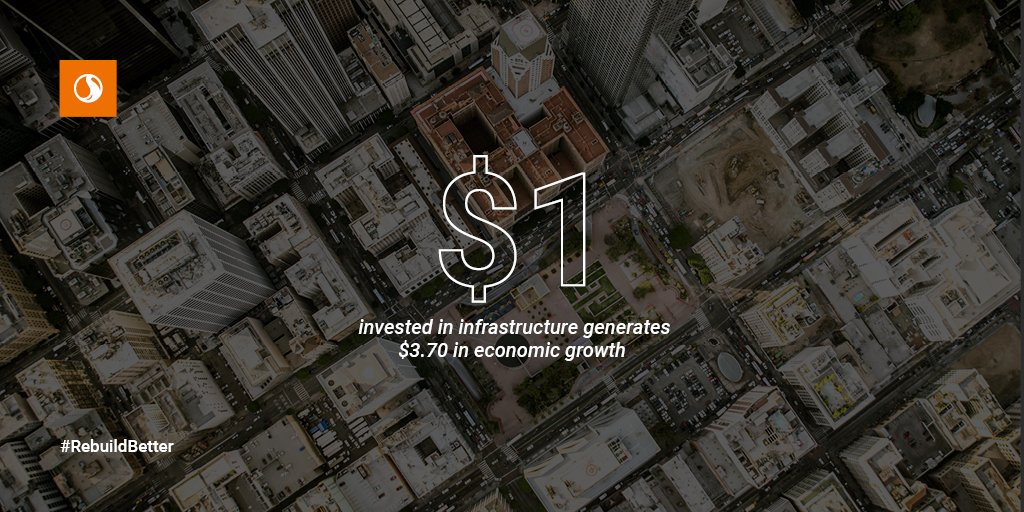 Stantec's tweet image. Investing in #infrastruture today sets our communities and our economy up for success. ow.ly/2Qbt50BqmBM #UnitedforInfrastructure #RebuildBetter