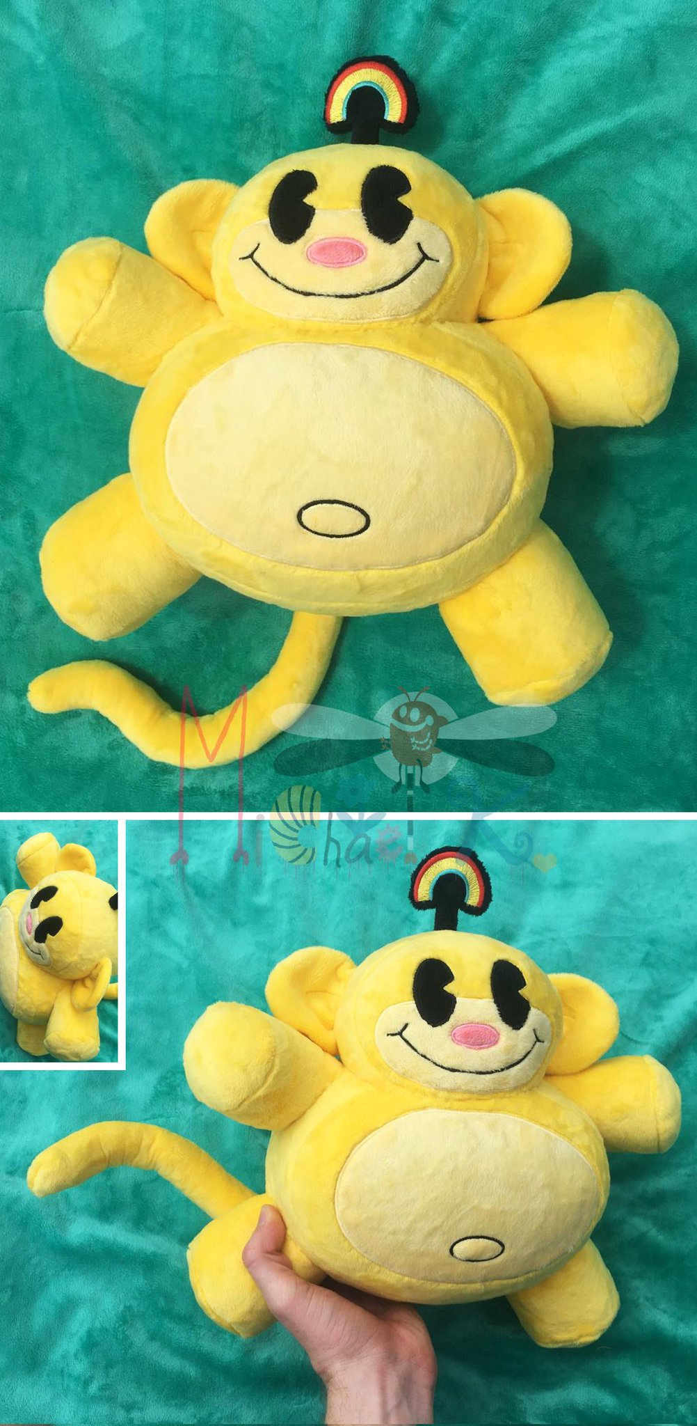rainbow monkey plush
