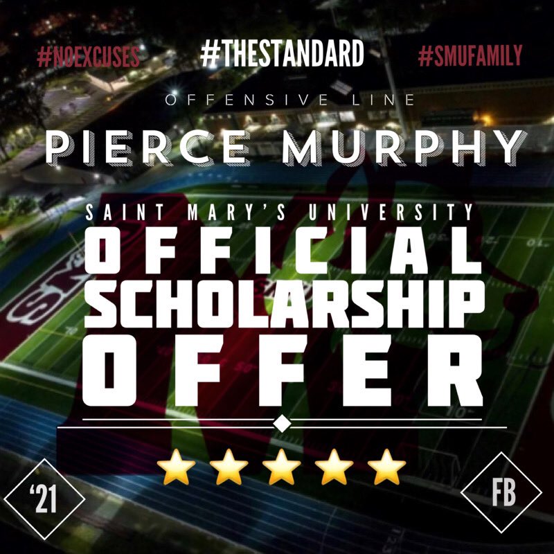 After a great call with <a href="/TommyKanichis/">Coach Tommy Kanichis</a> and <a href="/CoachColzie/">James Colzie III</a> I am honoured to say that I have received my first <a href="/USPORTS_FB/">U SPORTS Football</a> offer from Saint Marys University! <a href="/smuFTBL/">Saint Mary’s University Huskies Football 🇨🇦</a>