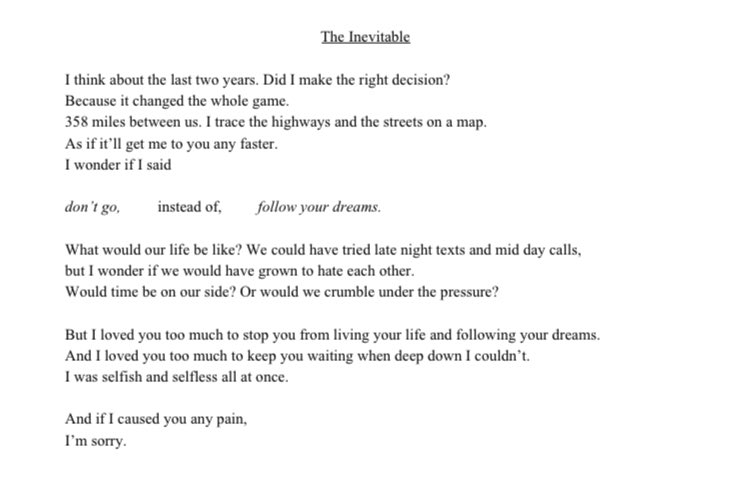 misflowerswords's tweet photo. Kind of random but i really love this one. It started as a super small four line poem and it turned into this. ☺️
#WritingCommunity #writerscommunity #writing #writer #wocwriter #lgbtqwriter #qwriter https://t.co/l6bUgBd24s