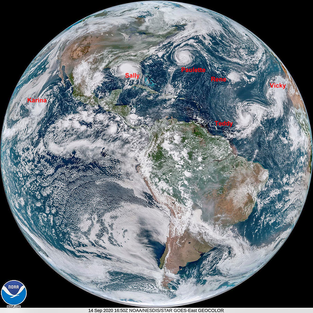Earth, today - tropical storms, wildfire &amp; Amazon smoke, Sahara dust, 7.6 billion folks fighting a pandemic. 
Take care of someone on our shared spaceship.