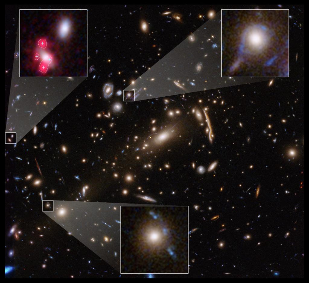 NASA_Marshall's tweet photo. Thanks to @NASAHubble, astronomers have discovered that there may be a missing ingredient in our cosmic recipe of how dark matter behaves >> https://t.co/yNlRDpfuQH https://t.co/f2d2iZILC7