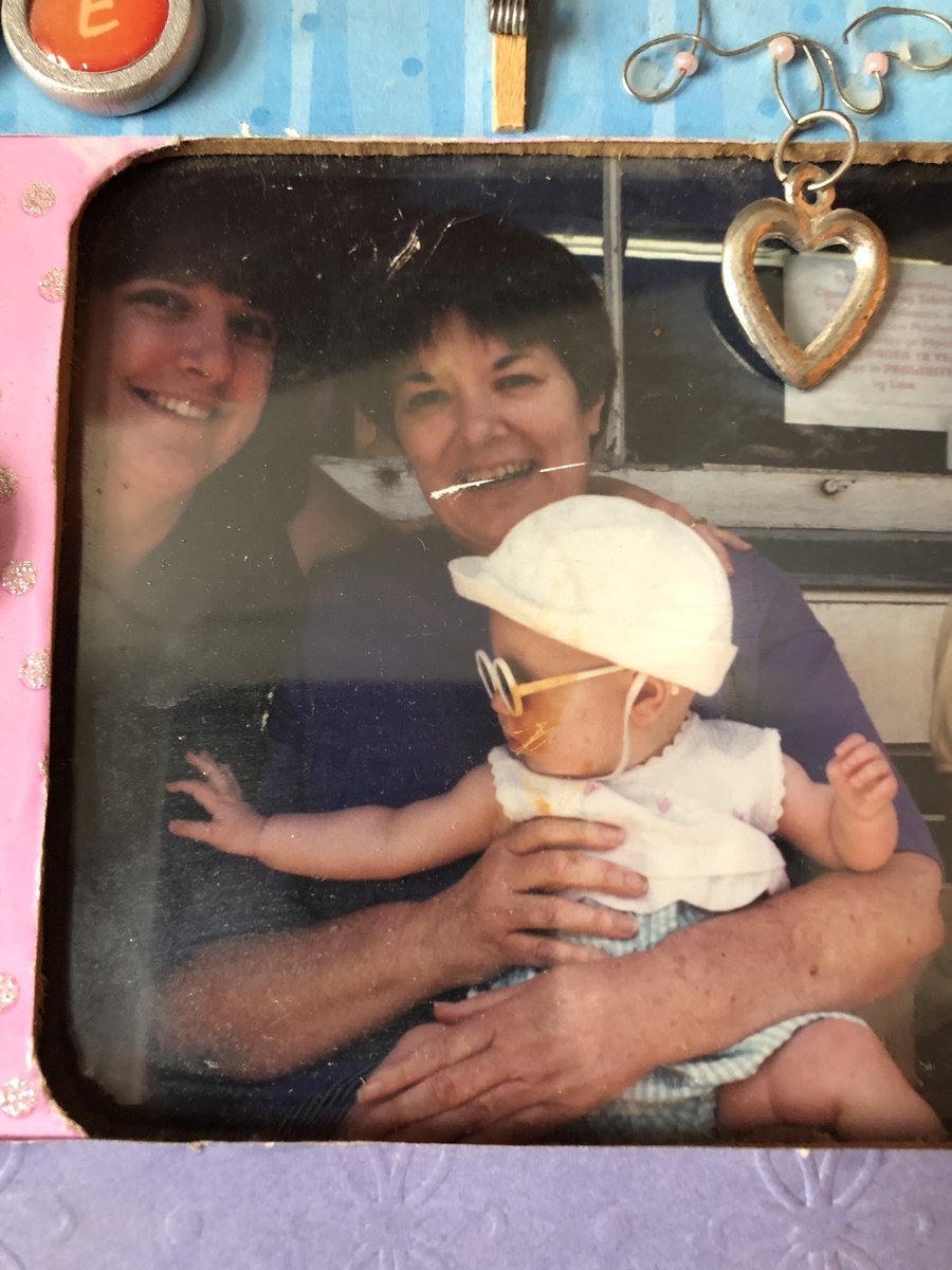 This thread is in honor of my maternal grandmother, who passed away in her early 50s from ovarian cancer. There’s her and my mom and I, when I was just a baby.